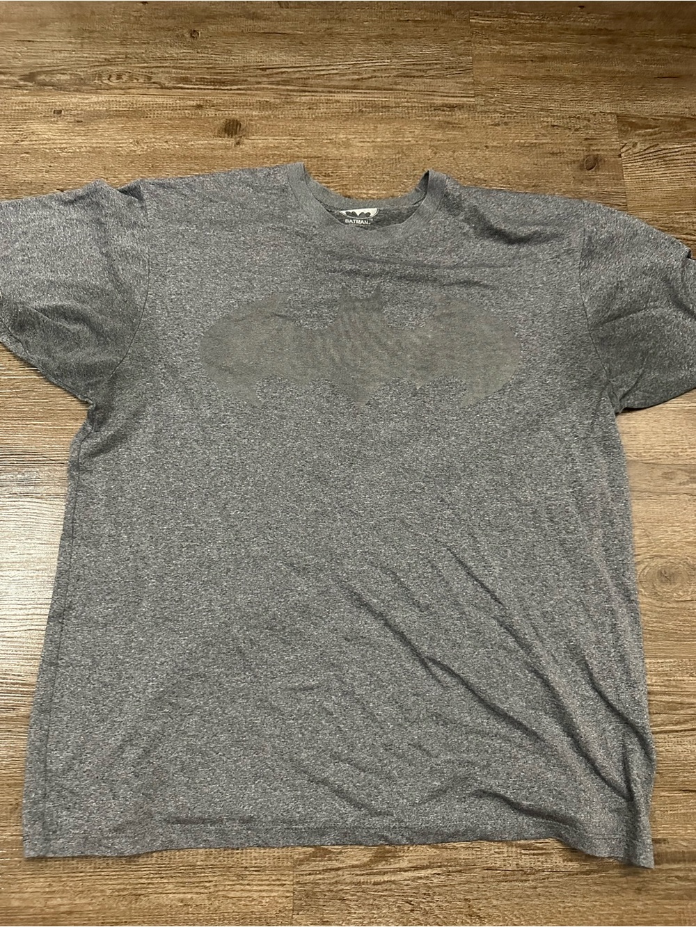 Batman Gray Short Sleeve Logo Tee